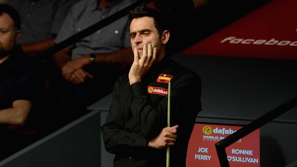 Ronnie O'Sullivan looking concerned