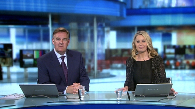 Six One presenters Bryan Dobson and Sharon Ní Bheoláin