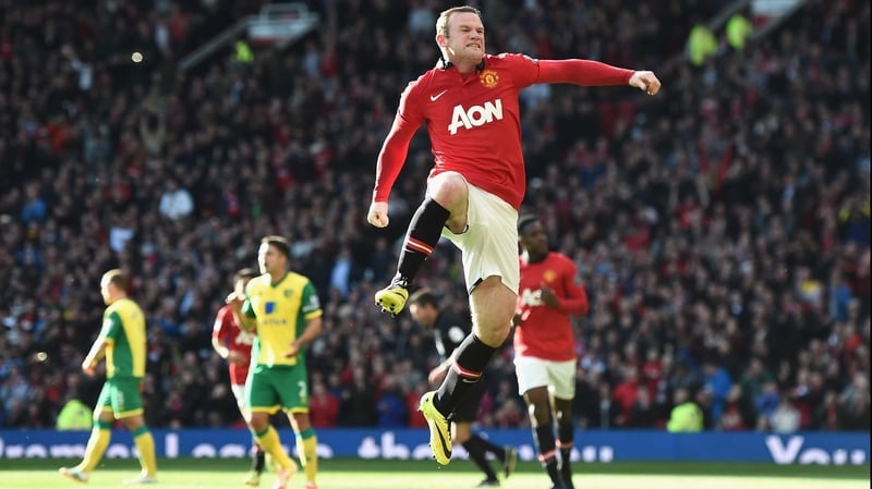 Wayne Rooney scored in each half for United