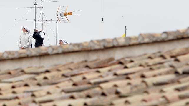 Nuns get a birds-eye view of the canonisations in St Peter's Square