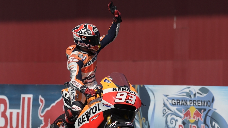 Marc Marquez currently tops the MotoGP standings by 28 points