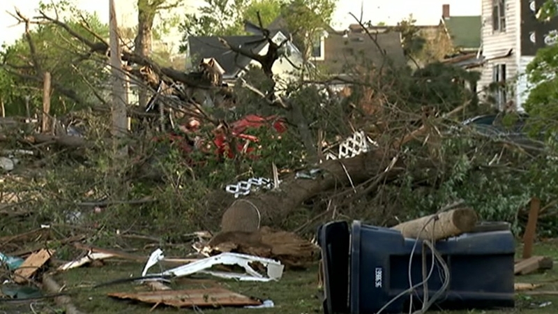 The tornadoes caused widespread damage across Arkansas and Oklahoma
