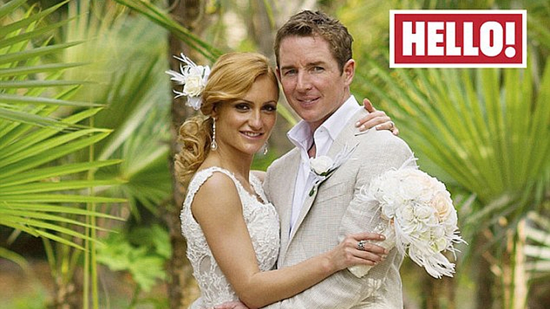 The couple were introduced by Strictly Come Dancing contestant Anita Dobson