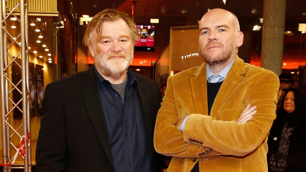 John Michael McDonagh with his Calvary star Brendan Gleeson