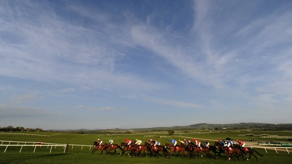The skies were darker at Naas today