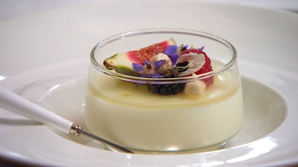 Buttermilk Pannacotta with Lemon and Ginger Jelly