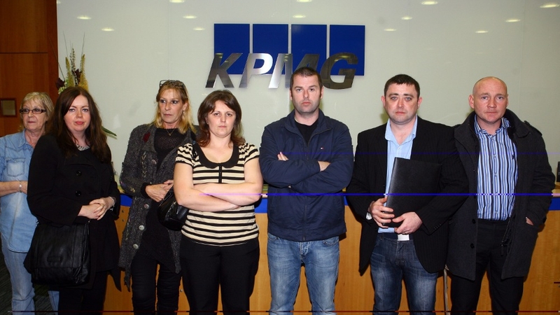 IBRC mortgage holders are staging a sit-in at KPMG's Dublin offices