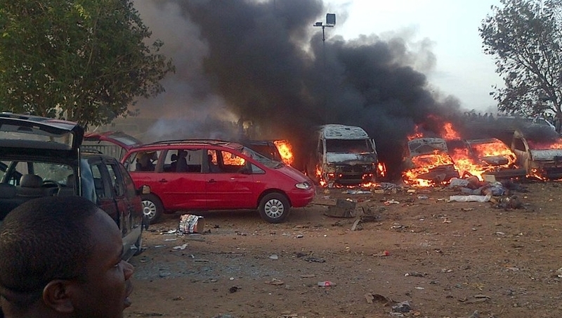 71 people were killed in April in a bombing close to the site of today's blast