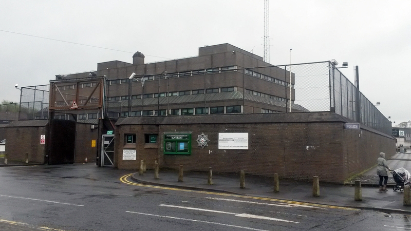 The man was being held at Antrim police station