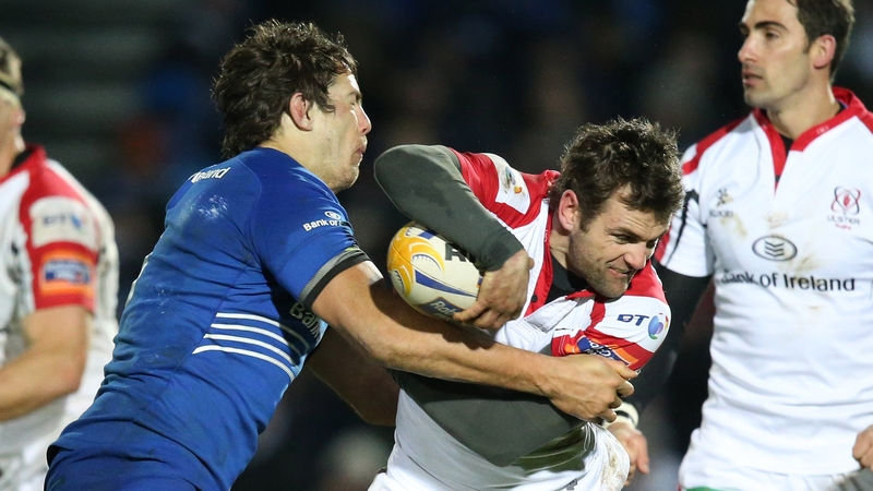 Jared Payne (centre) will feature for Ulster and Mike McCarthy (left) will start for Leinster