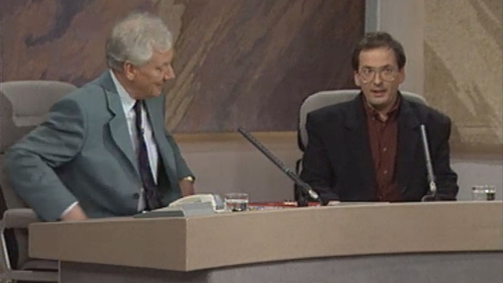 Gay Byrne and Roddy Doyle