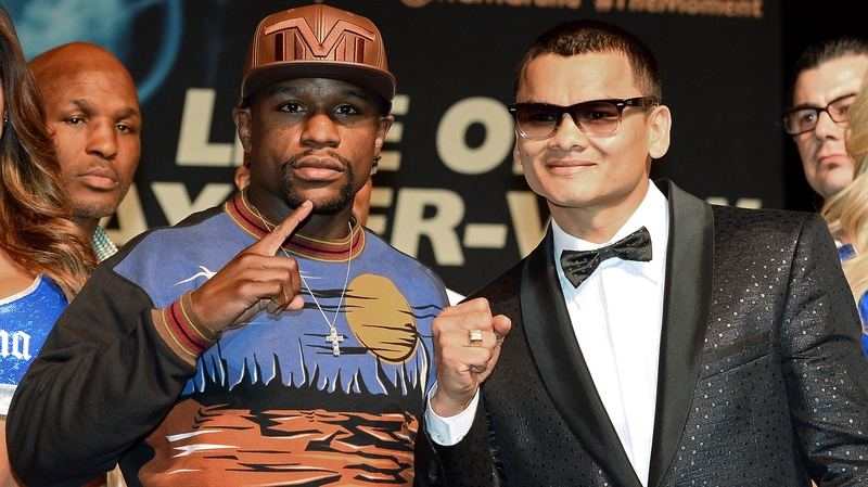 Floyd Mayweather and Marcos Maidana