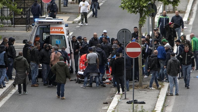 Supporter shot in clashes ahead of the final