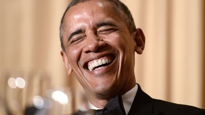 Barack Obama joked, saying: 'Of course we rolled out HealthCare.gov. That could have gone better'