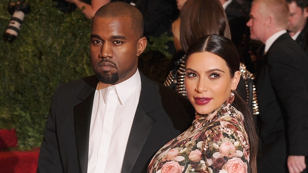 Kanye West and Kim Kardashian at the 2013 Gala