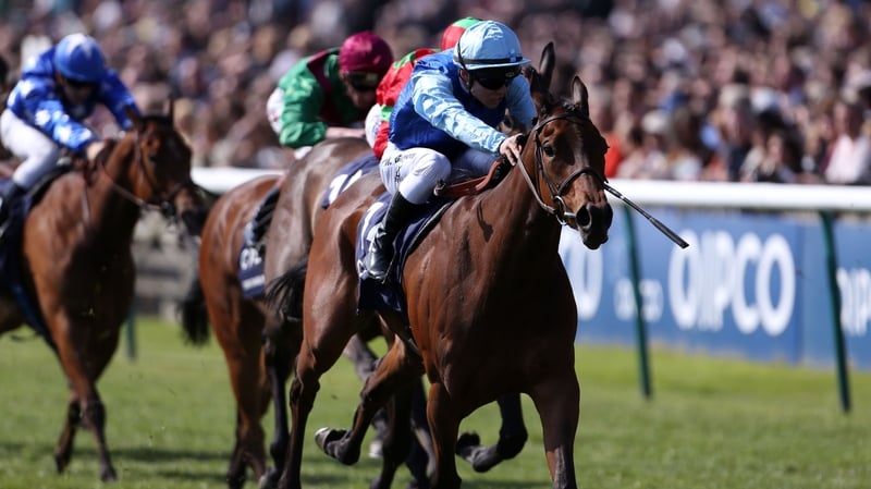 Miss France ridden by Maxime Guyon wins the Qipco 1,000 Guineas
