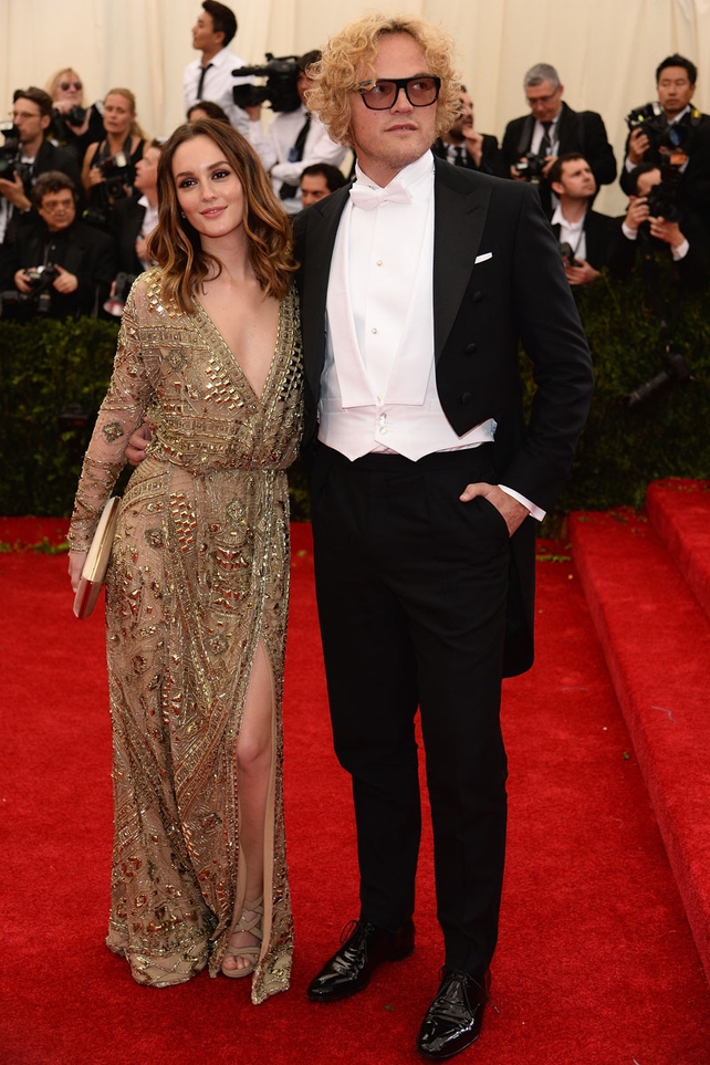 Leighton Meester and Peter Dundass