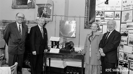 Marconi Exhibition (1994). But who are these people in the photo with RTÉ Director General Joe Barr…