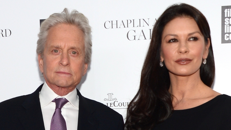 Michael Douglas and Catherine Zeta-Jones pictured together on April 28, 2014