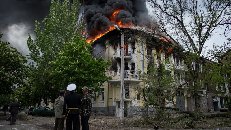The fighting broke out as police tried to recapture the building