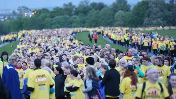 Around 170,000 people took part in Darkness into Light last year - raising €5.4m