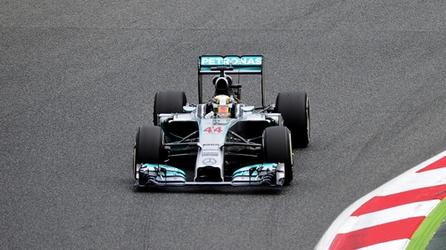 Lewis Hamilton topped the time she
