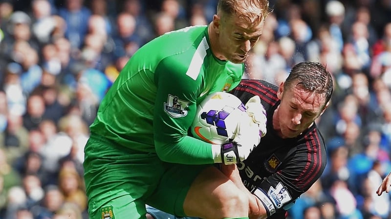 Joe Hart was on the bench for City's weekend win over Hull