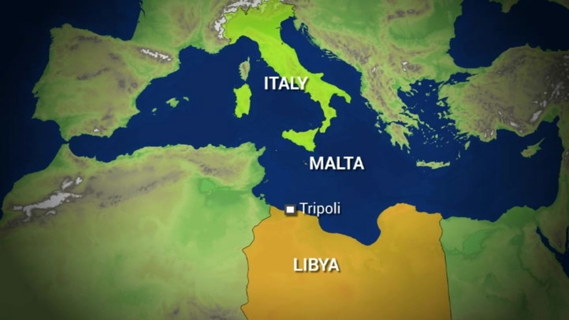 The rescue took place around 50km north of the Libyan coast