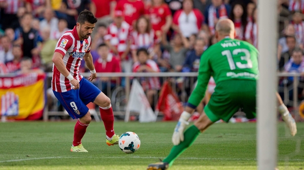 David Villa helped Atletico Madrid to La Liga title