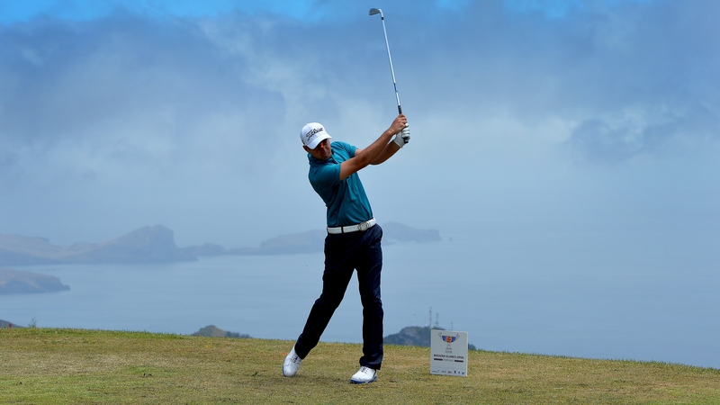 Eventual winner Daniel Brooks of England plays his tee shot on the fifth tee during the final round