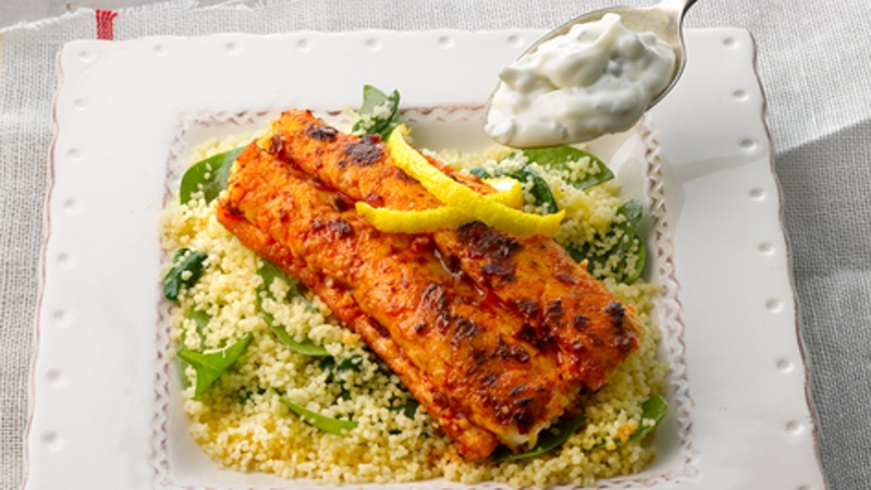 Spiced Haddock with Lemon Couscous