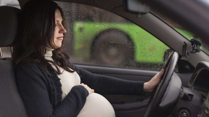 Canadian scientists found one in 50 pregnant women can expect to be involved in a car crash while at the wheel
