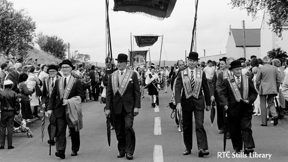 Orange Order parade in Kesh, County Fermanagh (1988) © RTÉ Archives 2214/098