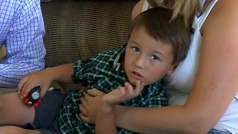 Jeremy Triantafilo recovers after his ordeal