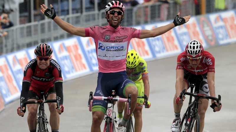 Michael Matthews claimed the gruelling Sassano to Montecassino stage