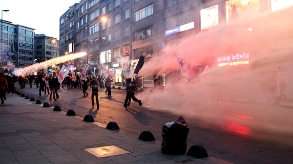 Protesters clashed with police in a number of Turkish cities