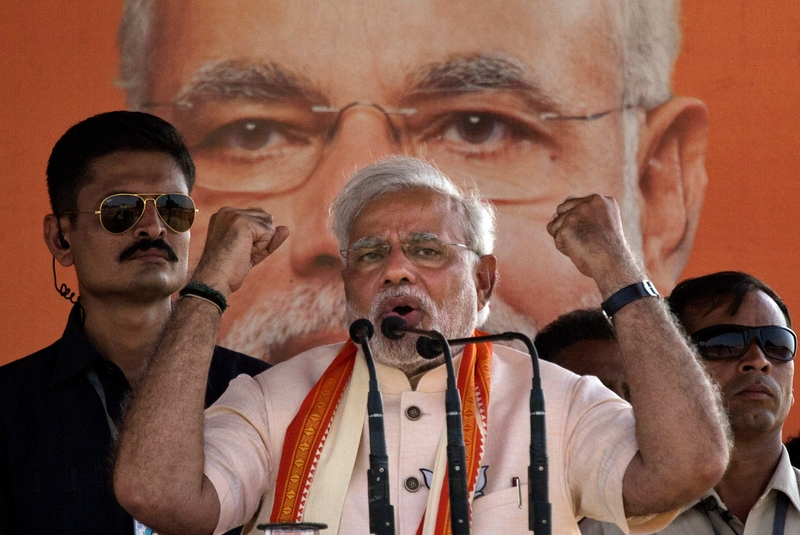 Party workers hope the incoming Prime Minister will later visit New Dehli, for what could be a hero's welcome.