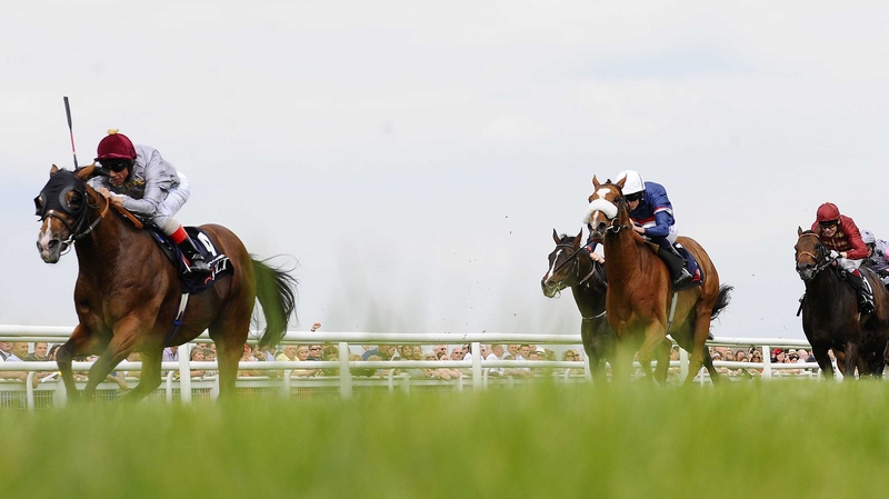 Dettori produced the colt to perfection widest of the runners over a furlong out