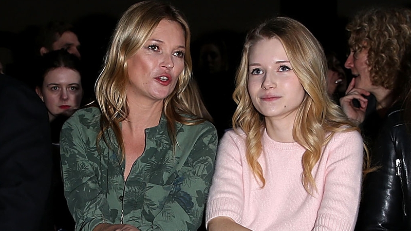 Kate and Lottie attended the Topshop Unique show at London Fashion Week AW14