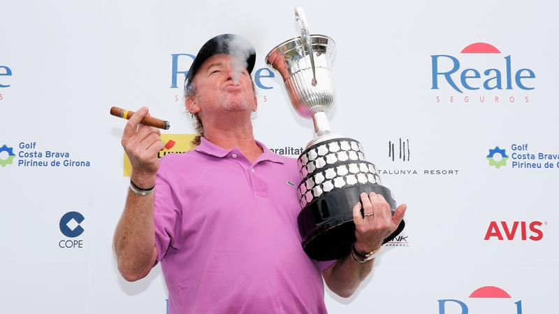 Miguel Angel Jimenez's par on the first play-off hole was enough to secure the title