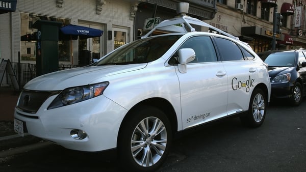 Google’s Lexus RX 450H self-driving car parked on Pennsylvania Avenue, Washington DC