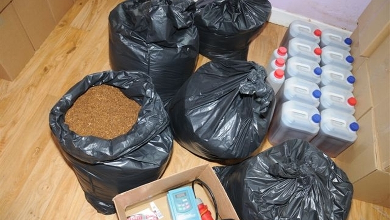 The scene has been sealed off for technical examination and the items seized are to be taken for analysis