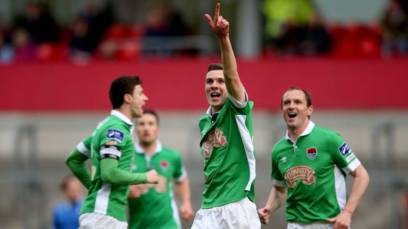 Garry Buckley celebrates Cork's opening goal