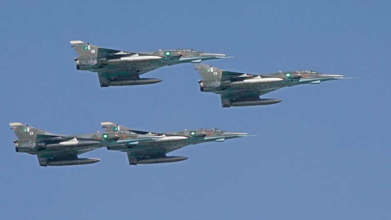 File image of Pakistan's Air Force Mirage fighter jets