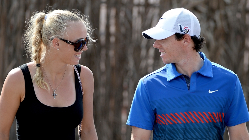 Rory McIlroty and Caroline Wozniacki in happier times together