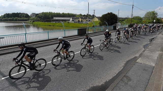 Riding through Clarecastle, Co. Clare