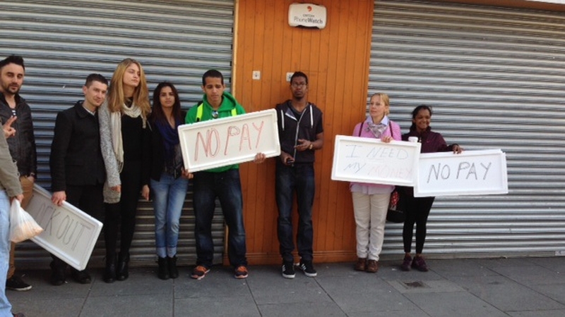 Protest is continuing at the Paris Bakery on Moore Street