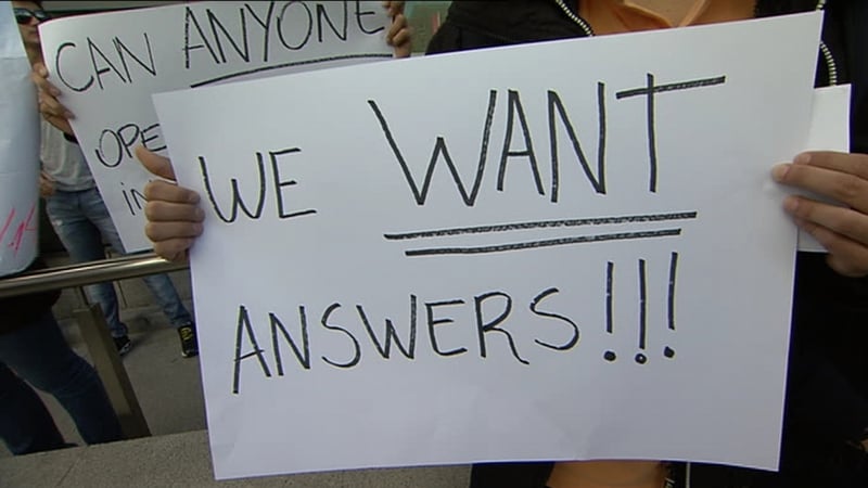 Students have staged protests over college closures in recent weeks