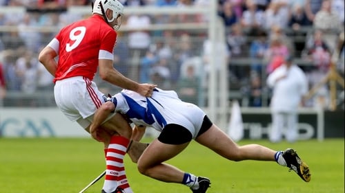 Stephen Molumphy of Waterford gets to grips with Pa Cronin in the 2012 All-Ireland quarter-final