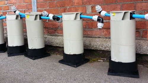 The workers have begun breaking ground to install meters